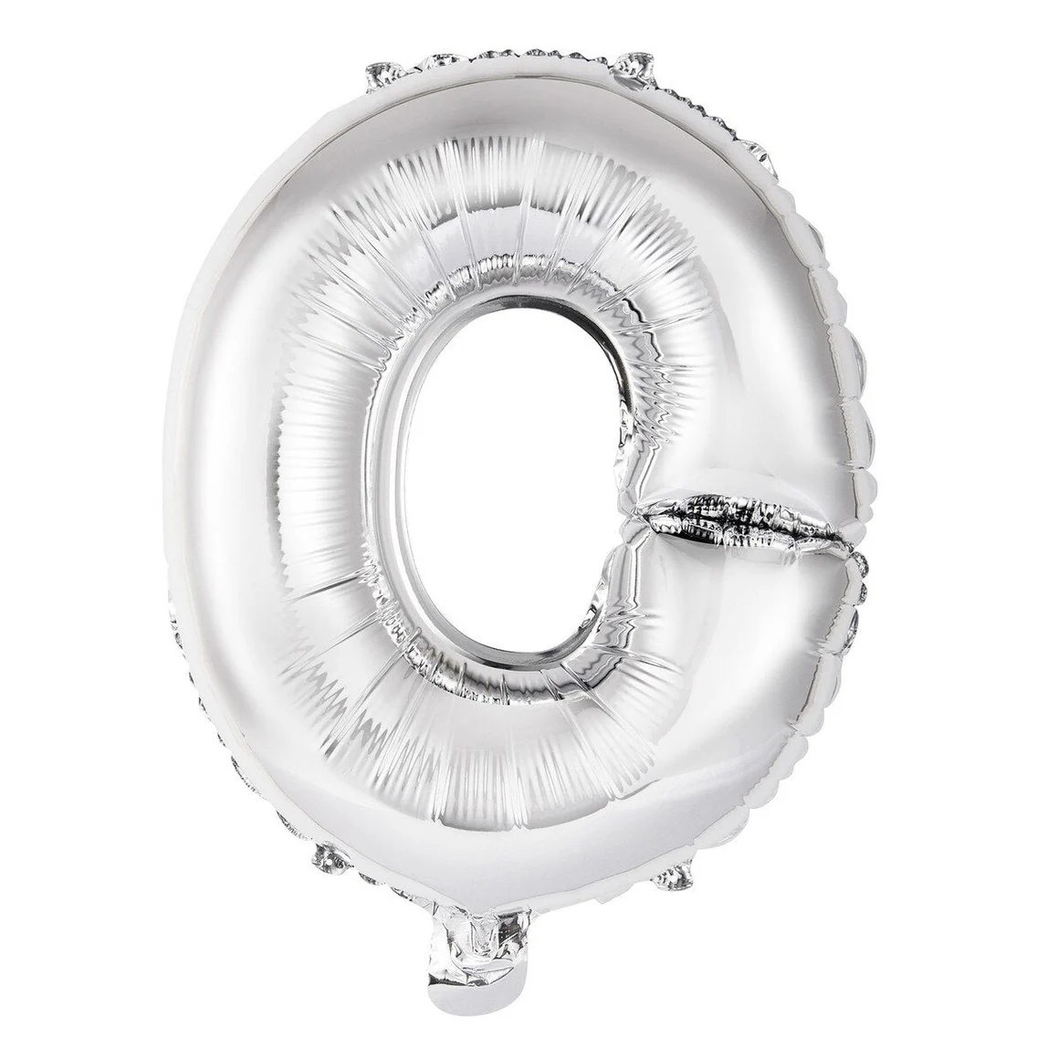 Silver Letter O Foil Balloon - 35cm