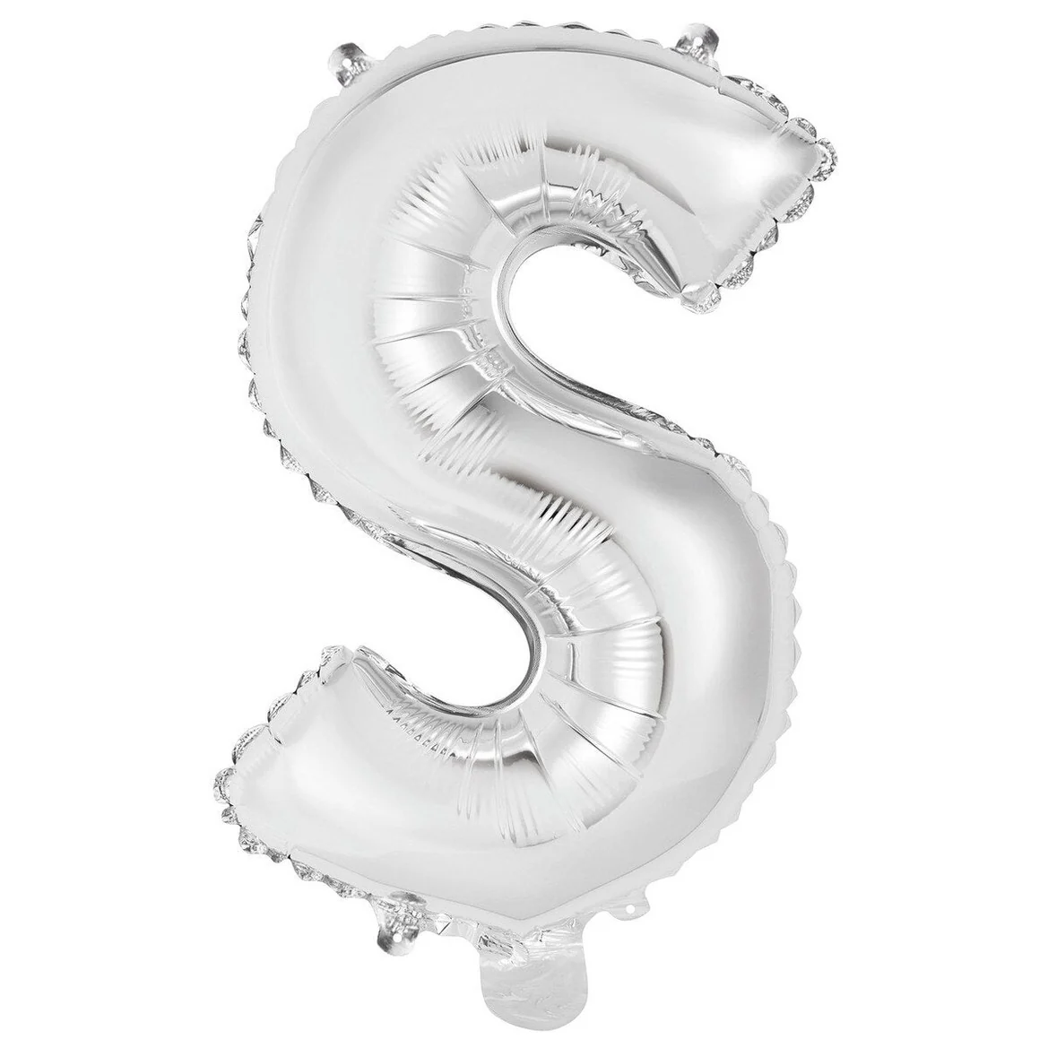 Silver Letter S Foil Balloon - 35cm