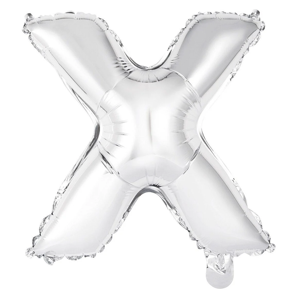 Silver Letter X Foil Balloon - 35cm