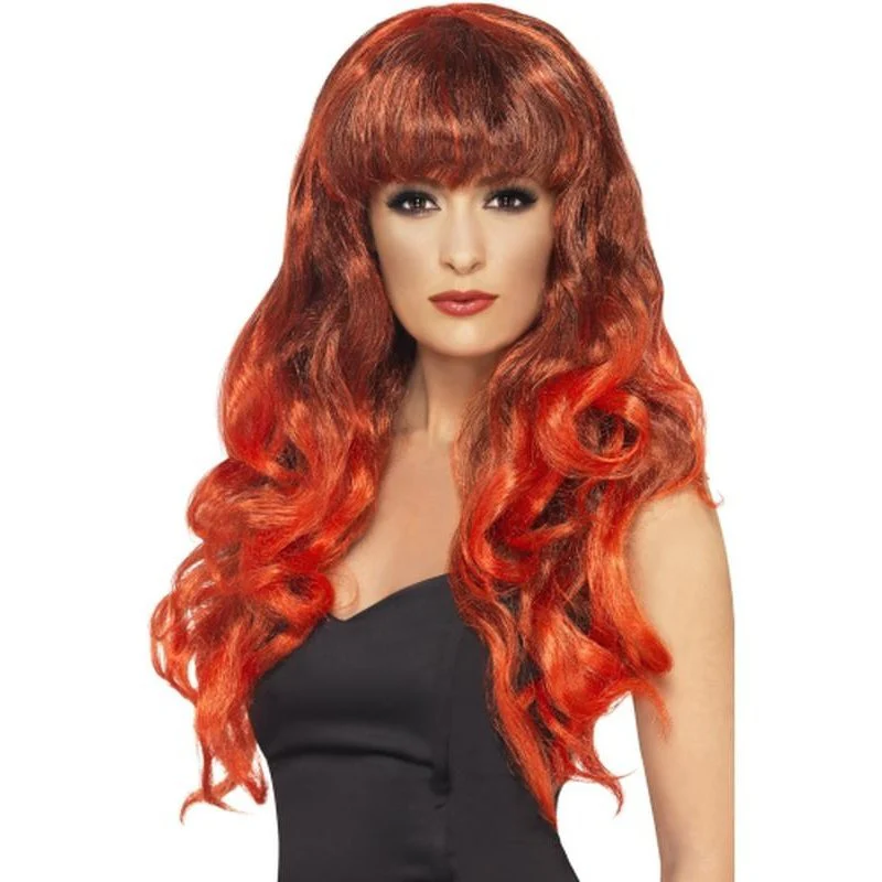 Siren Wig - Red & Black, Long
