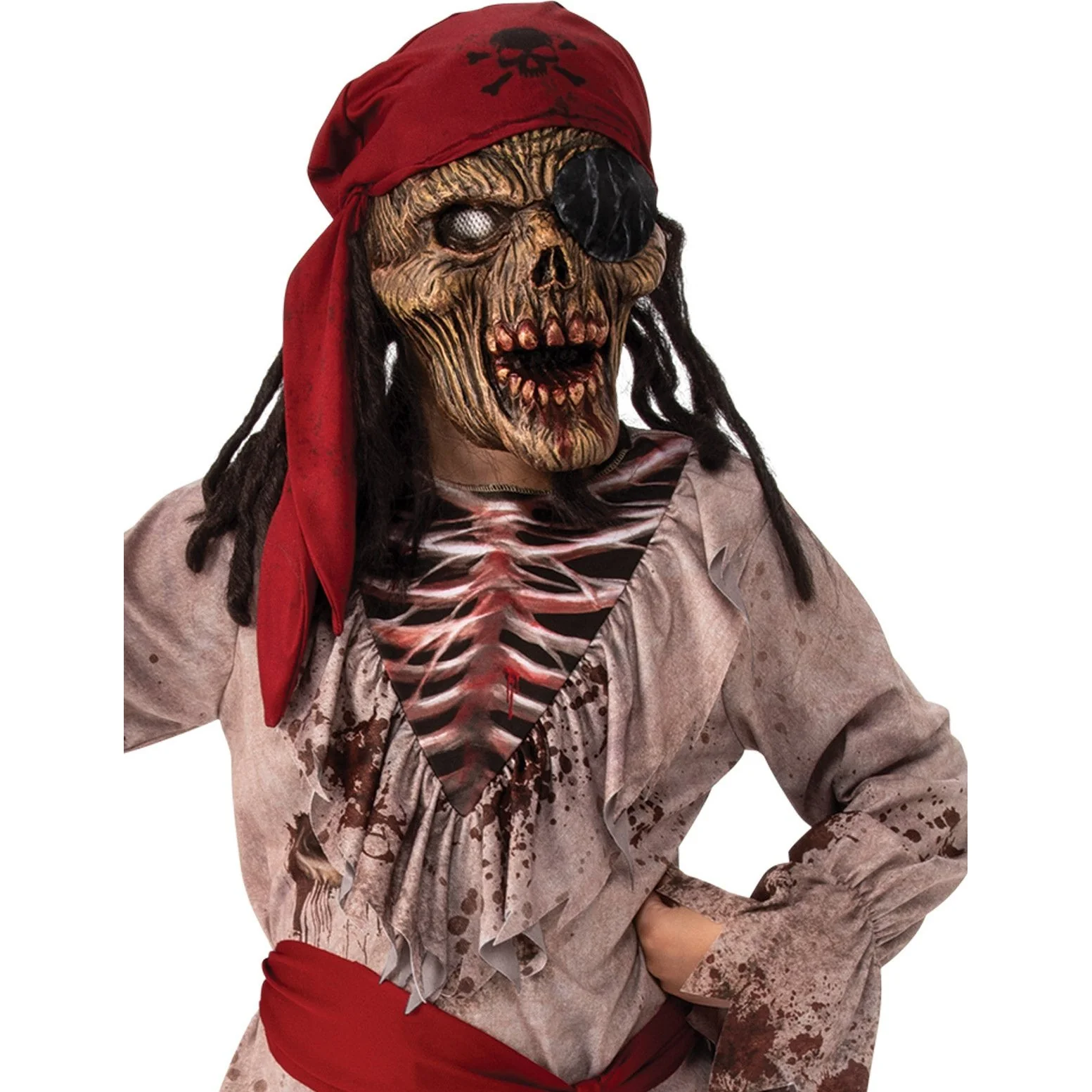 Skeleton Pirate Costume, Child - Image 2