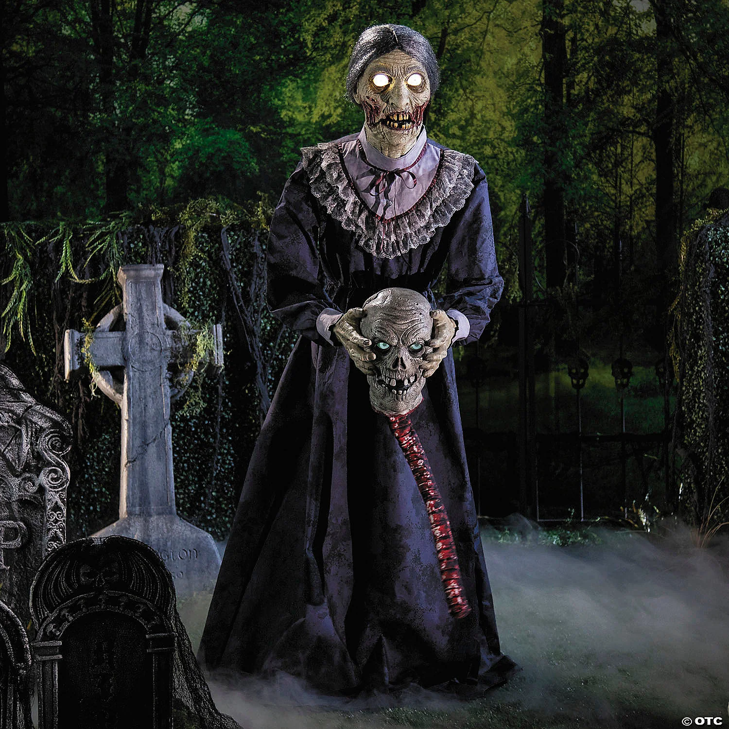 Skeleton Zombie Couple Animated Prop