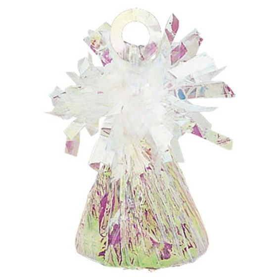 Small Iridescent White Balloon Weight