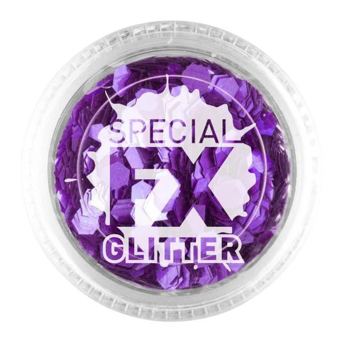 Smiffys Make Up Fx, Purple, Confetti Glitter
