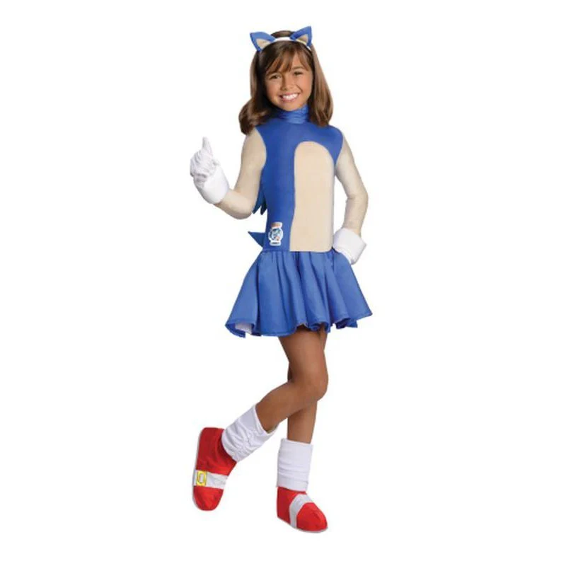 Sonic The Hedgehog Girls Costume Size M