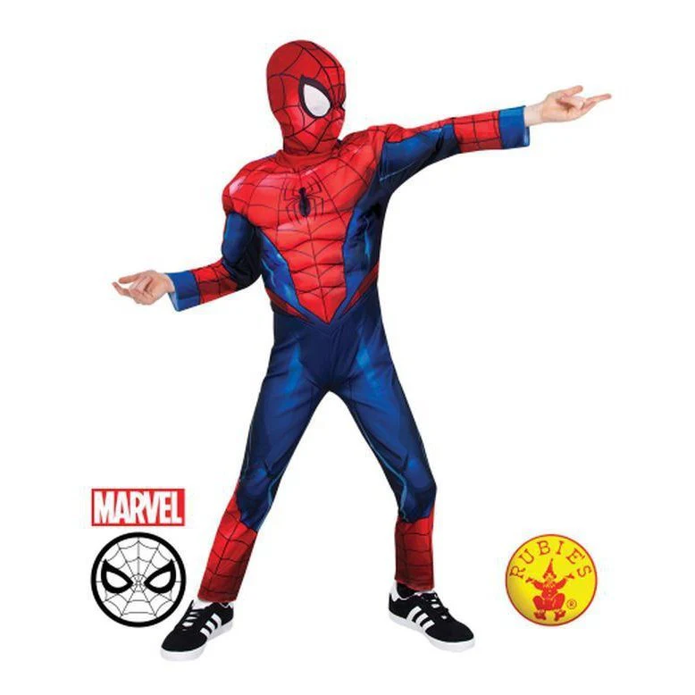 Spider Man Deluxe Costume Size 3 5.