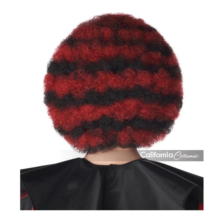 Spiral Clown Wig Red And Black - Image 3