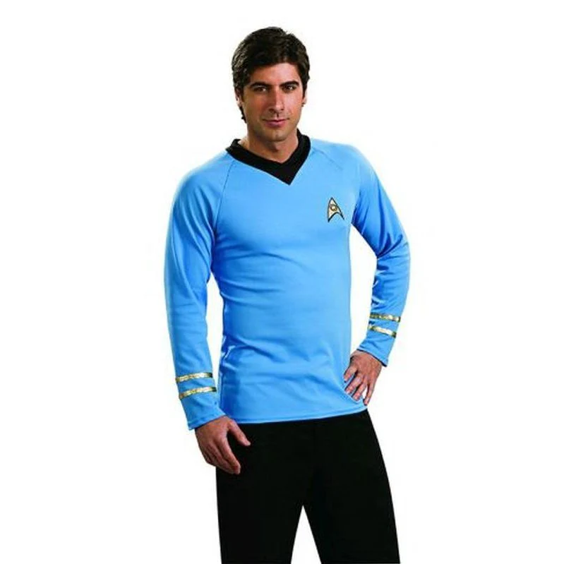 Star Trek Deluxe Blue Shirt Size L