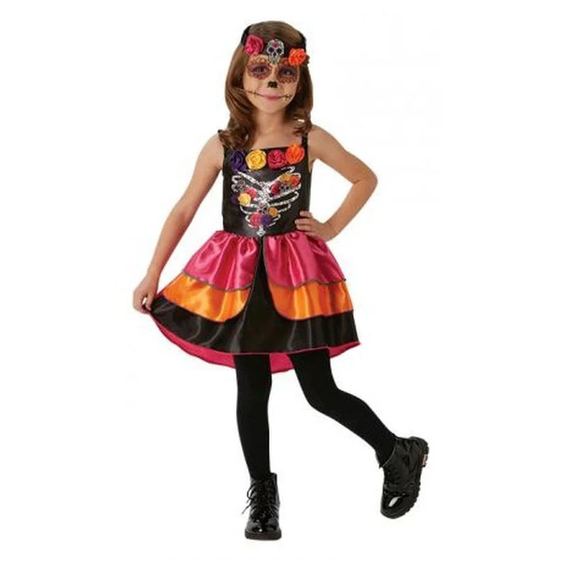 Sugar Skull Day Of The Dead Costume Size M