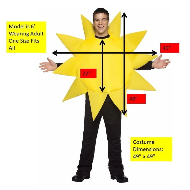 Sun & Rainbow Couples Adult Costume Set - Image 4