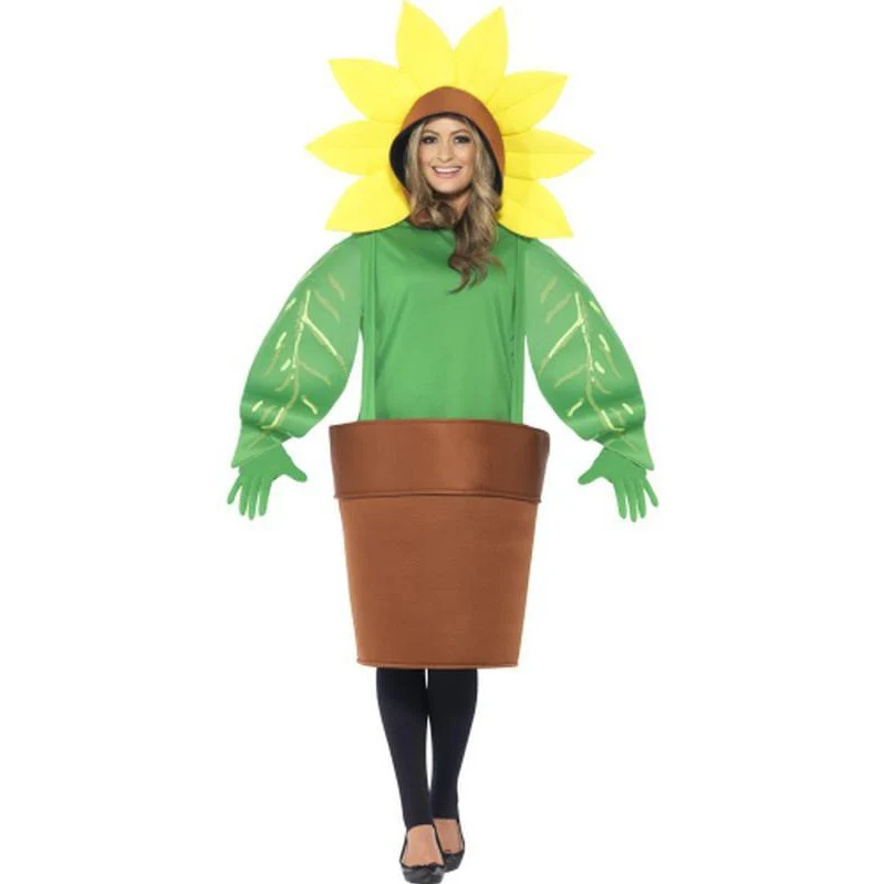 Sunflower Costume, With Top With Attached Hood