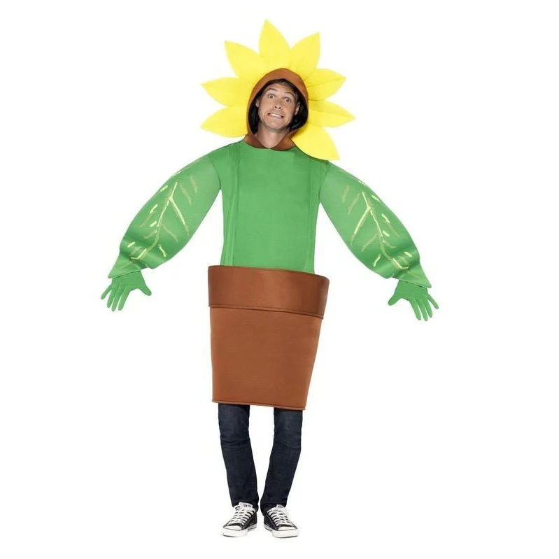 Sunflower Costume, With Top With Attached Hood - Image 2