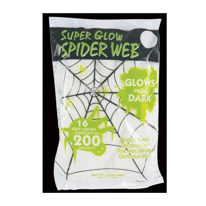 Super Glow Spider Web