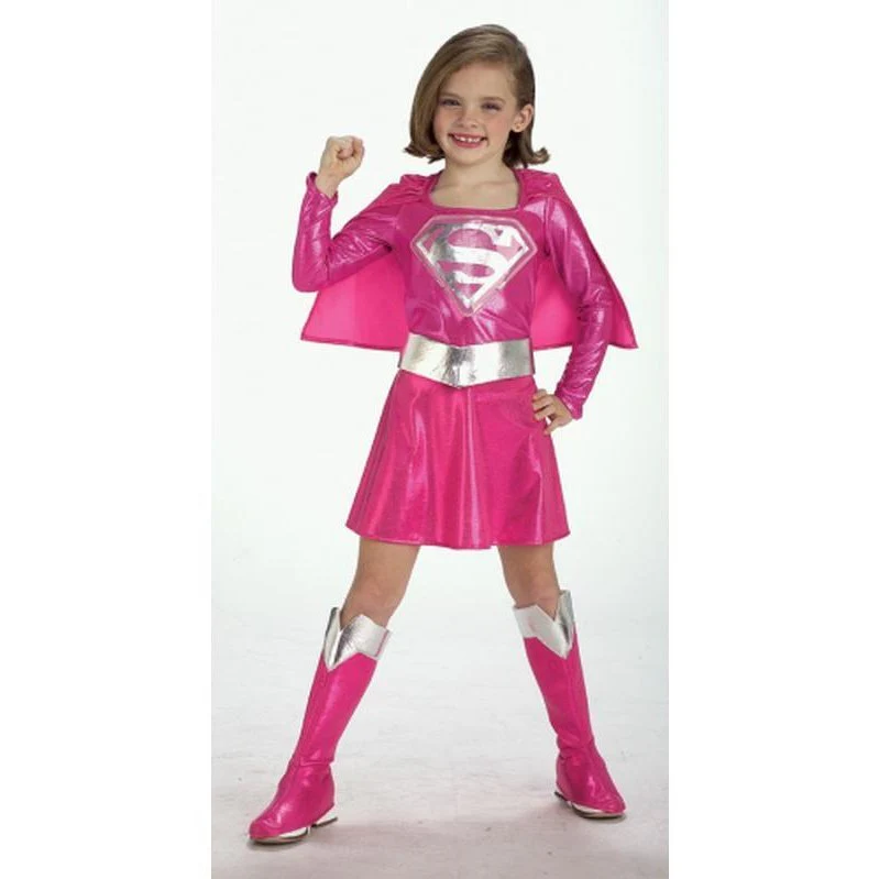 Supergirl Pink Costume Size Toddler