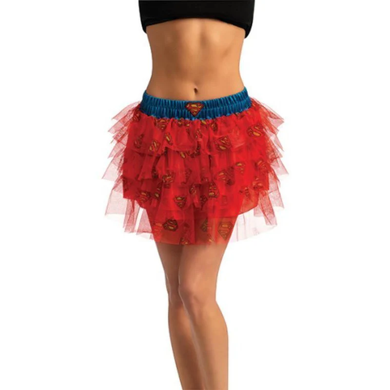 Supergirl Skirt With Sequins Adult Size Std