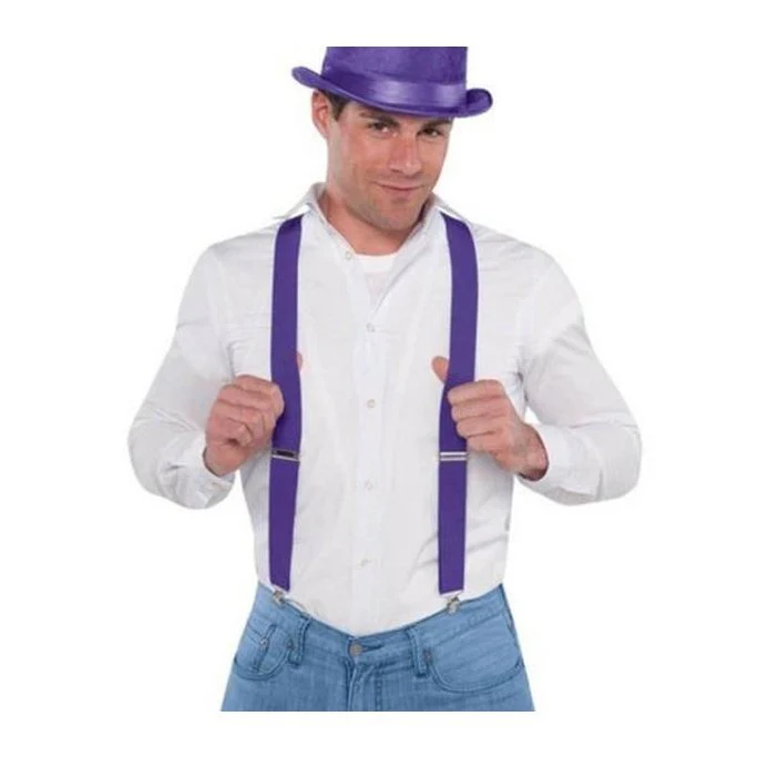 Suspenders Purple