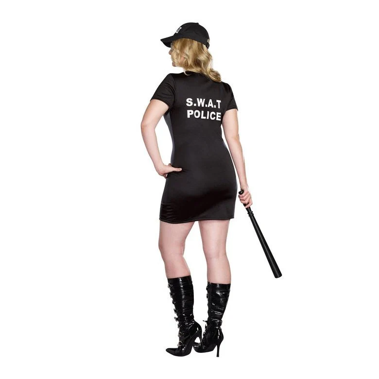 Swat Police Womens Plus Costume - Image 2