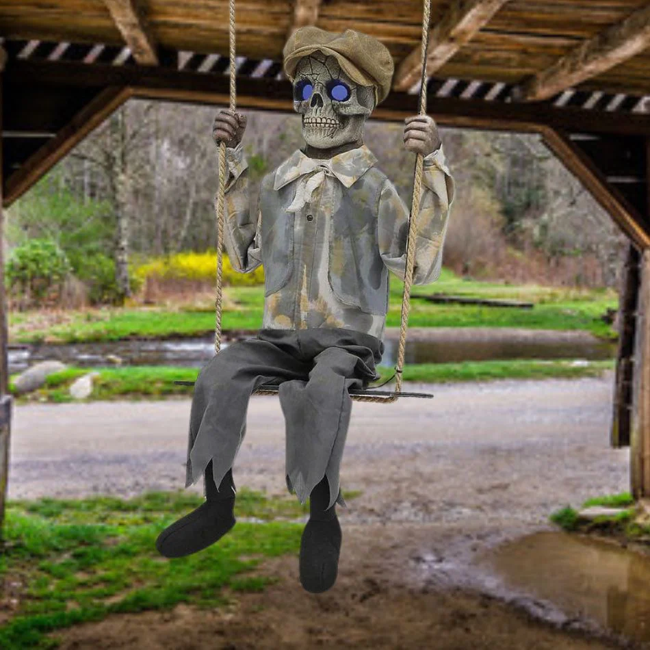 Swinging Skeletal Boy
