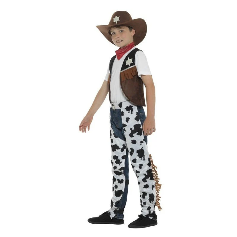 Texan Cowboy Costume, Child, Brown & Black - Image 2