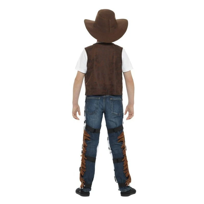 Texan Cowboy Costume, Child, Brown & Black - Image 3