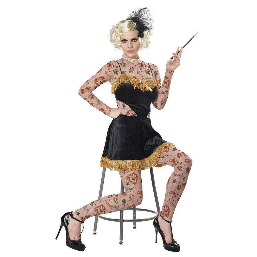 The Amazing Tattooed Lady Women's Costume