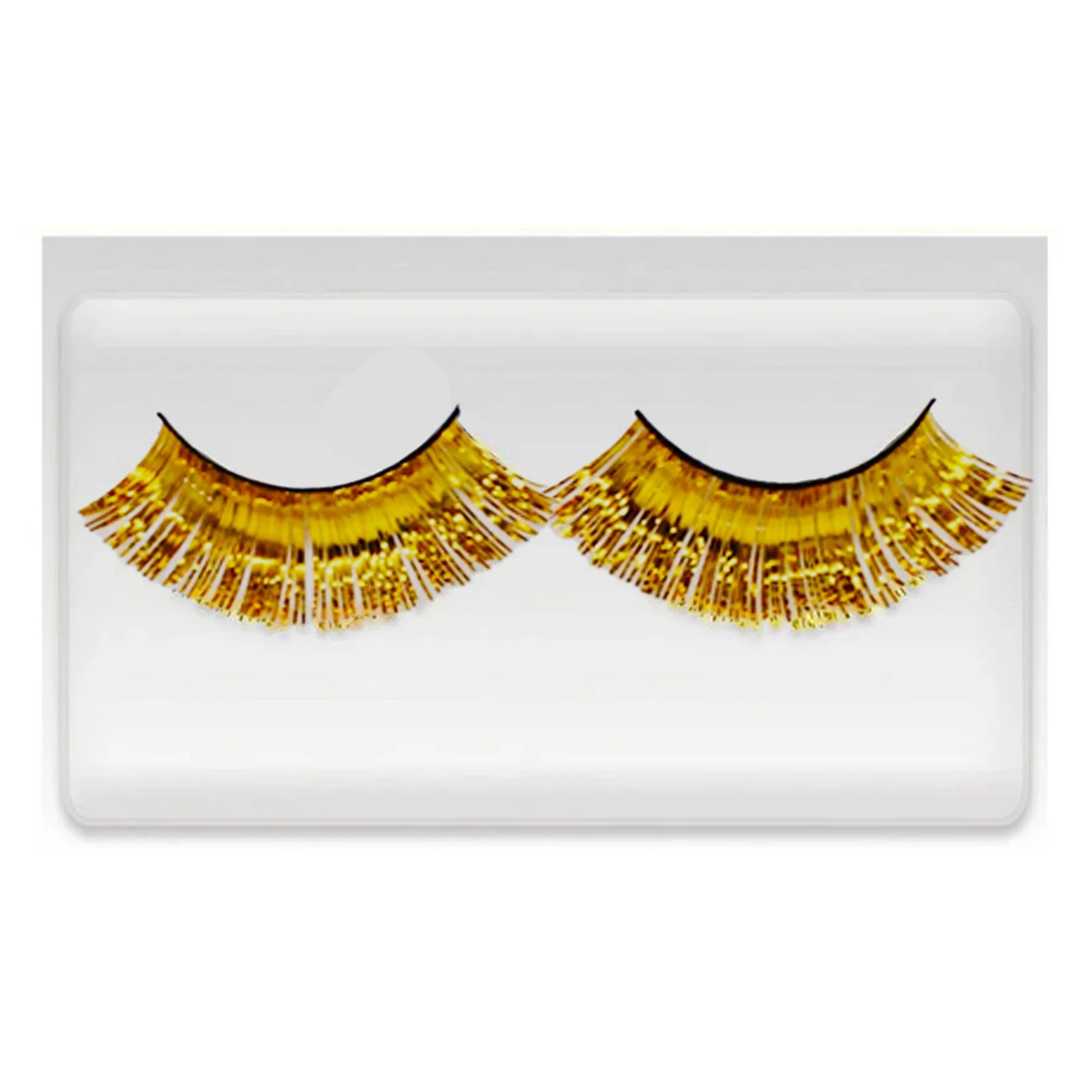 Tinsel Eyelashes Gold