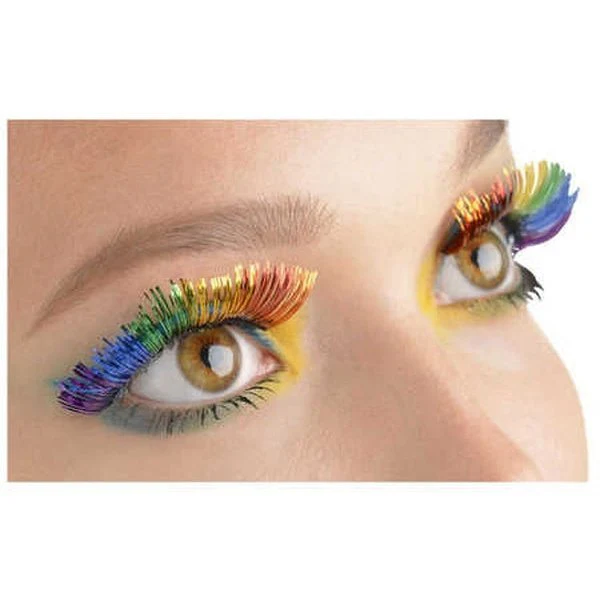 Tinsel Eyelashes Rainbow - Image 2