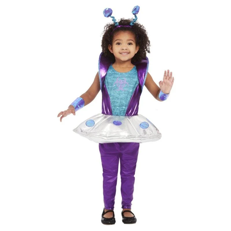 Toddler Alien Costume, Silver - Image 2