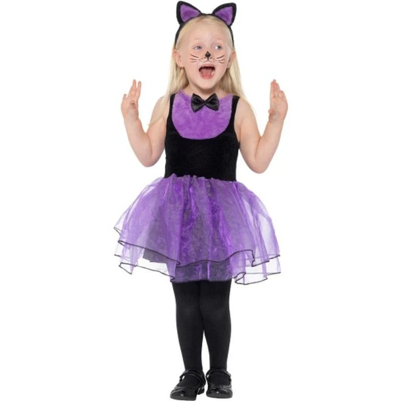 Toddler Cat Costume, Black & Purple