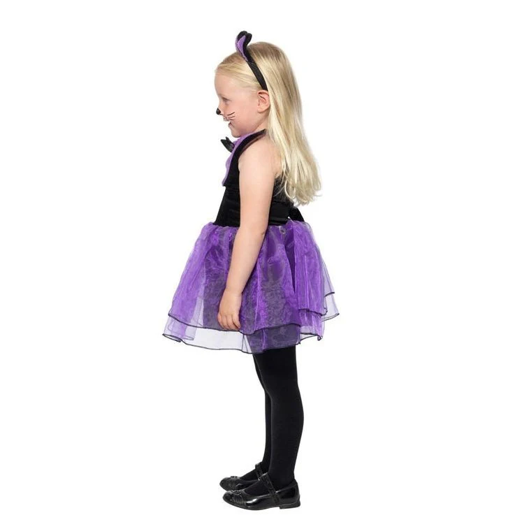 Toddler Cat Costume, Black & Purple - Image 2