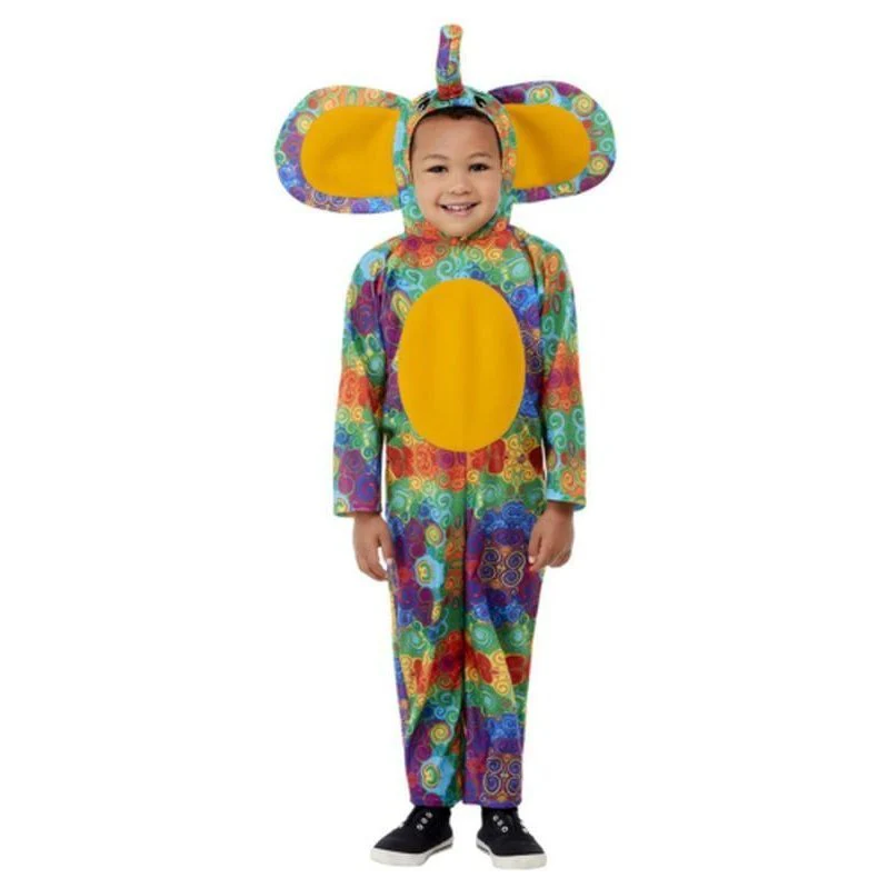 Toddler Colourful Elephant Costume - Image 2