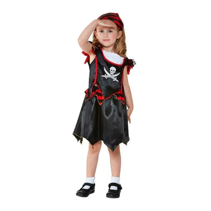 Toddler Pirate Skull & Crossbones Costume - Image 2