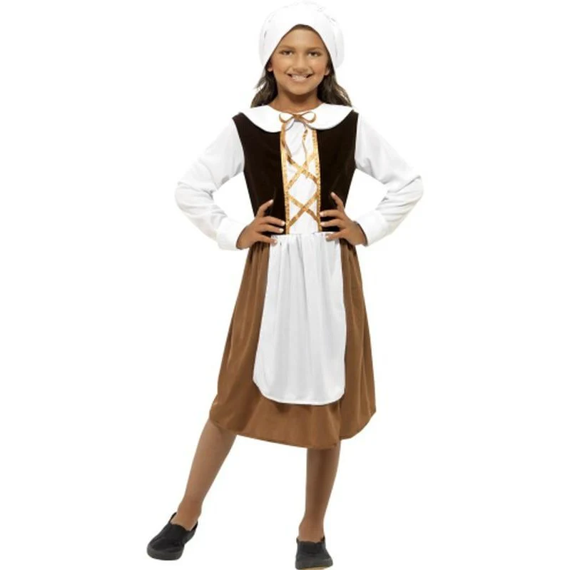 Tudor Girl Costume, Brown