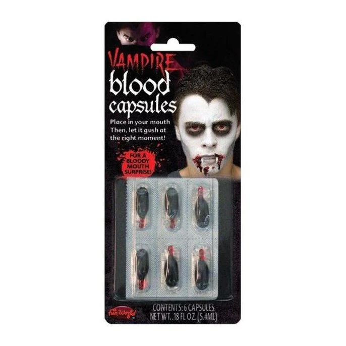 Vampire Liquid Blood Capsules - Pk 6