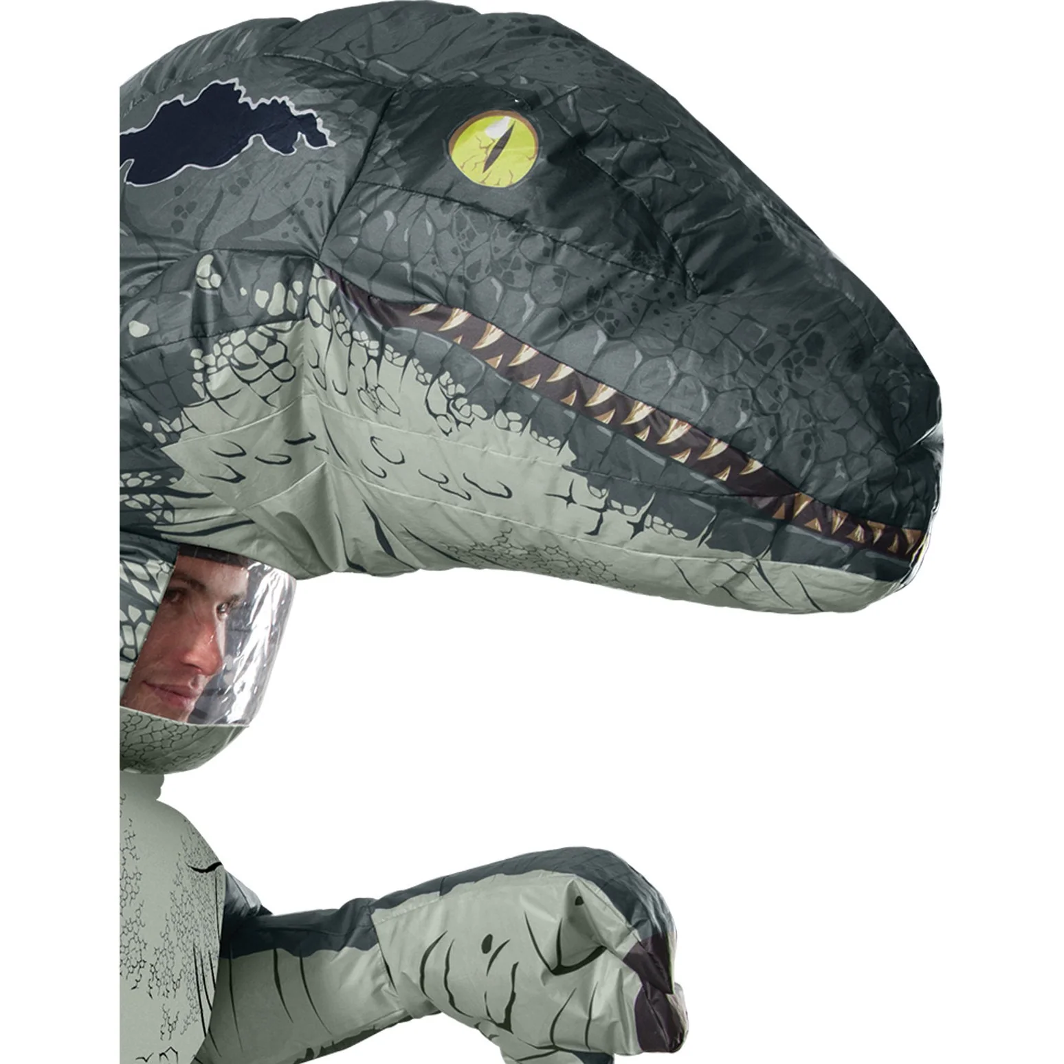 Velociraptor Blue Inflatable Costume, Adult - Image 2