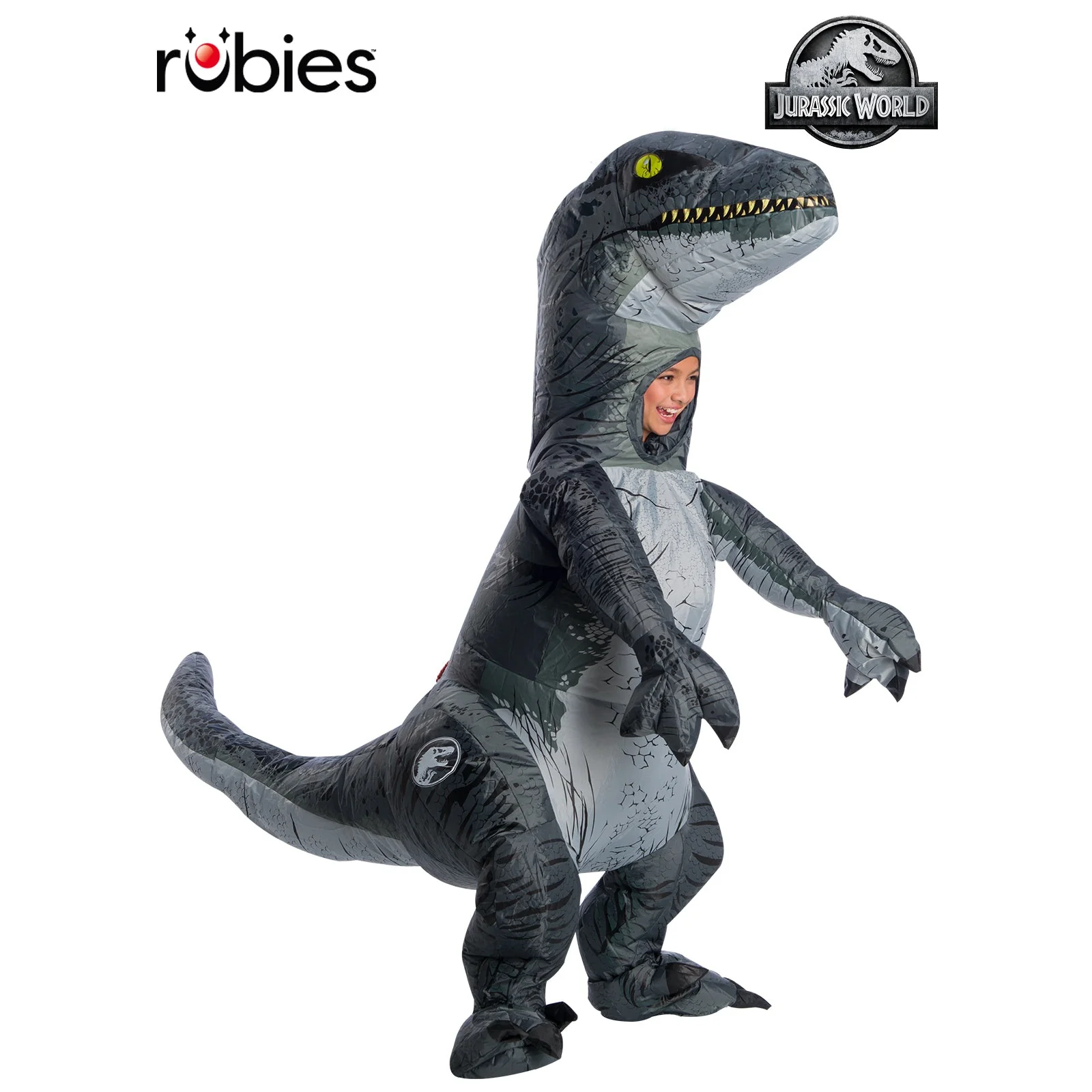 Velociraptor Blue Inflatable Costume, Child