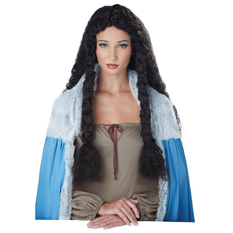 Viking Princess Wig Black