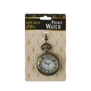 Vintage Gold Metal Costume Pocket Watch - Image 3