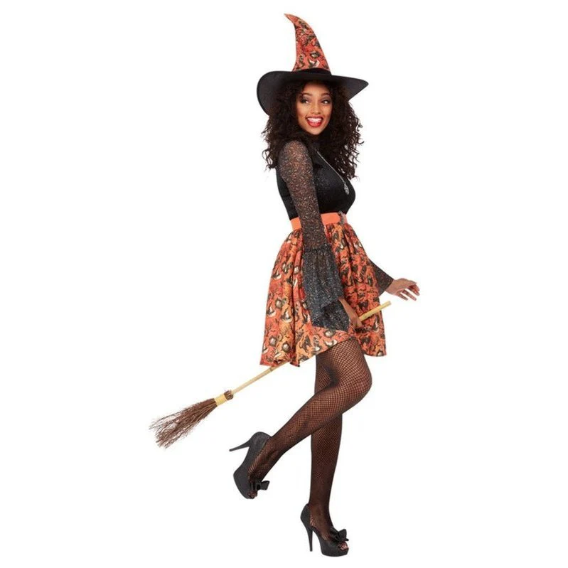 Vintage Witch Costume, Orange - Image 2