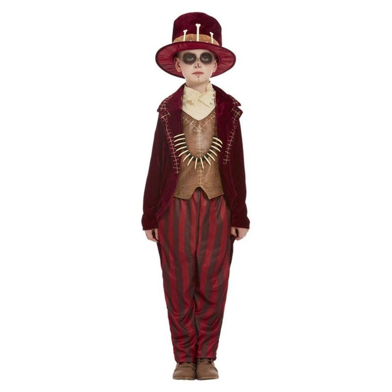Voodoo Witch Doctor Costume, Burgundy - Image 2
