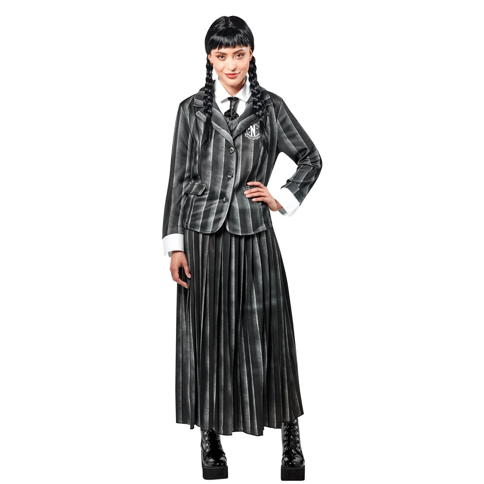 Wednesday Nevermore Academy Black Costume (Netflix), Adult - Image 3