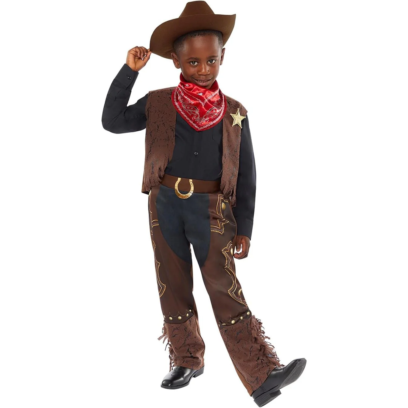 Western Cowboy Boys Costume - Image 2