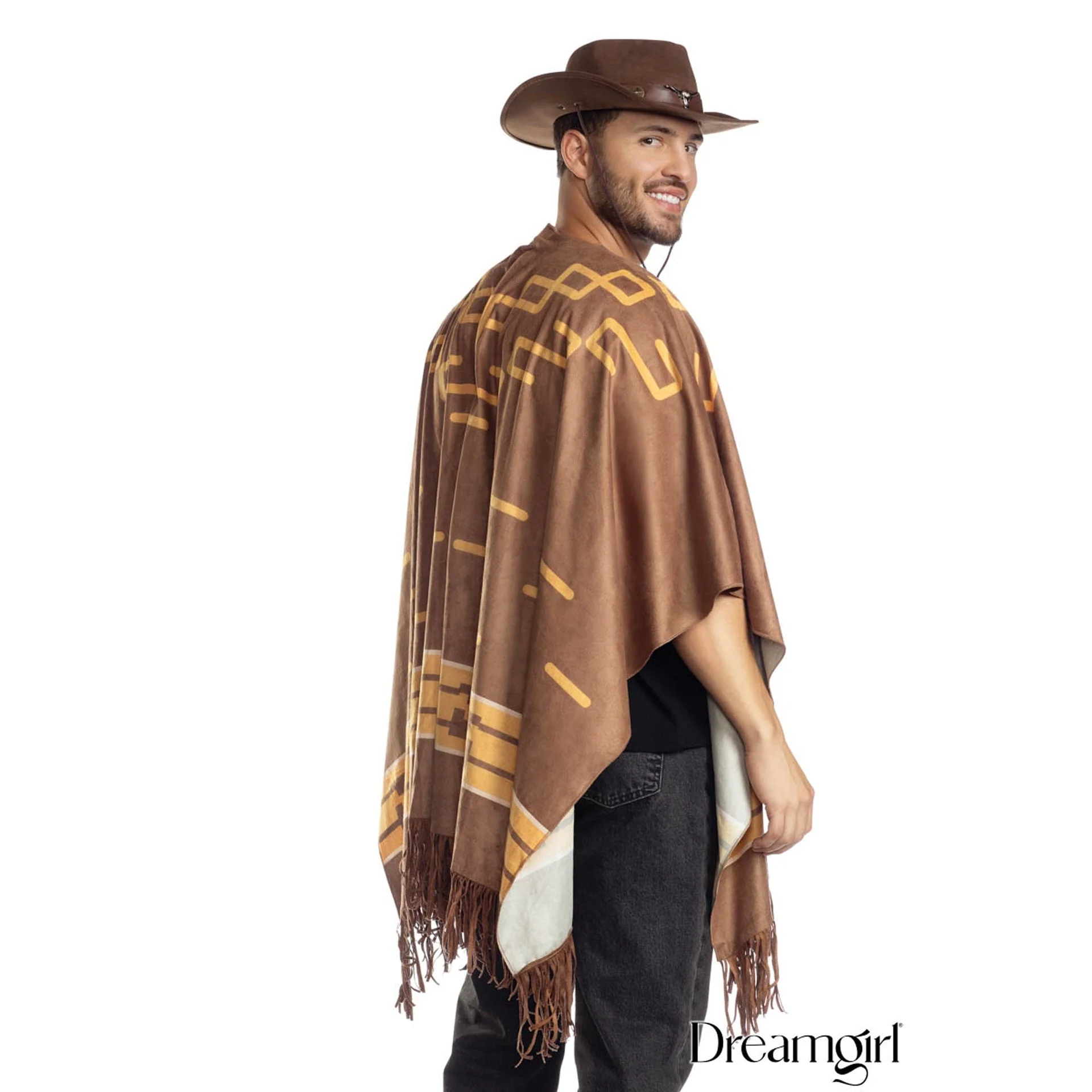 Western Cowboy Poncho, Adult - Image 2