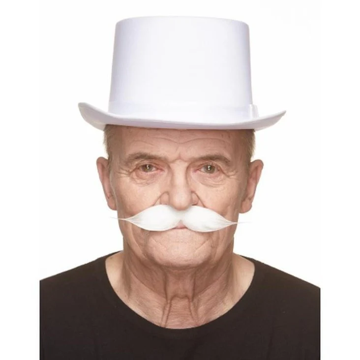 White Baron Moustache