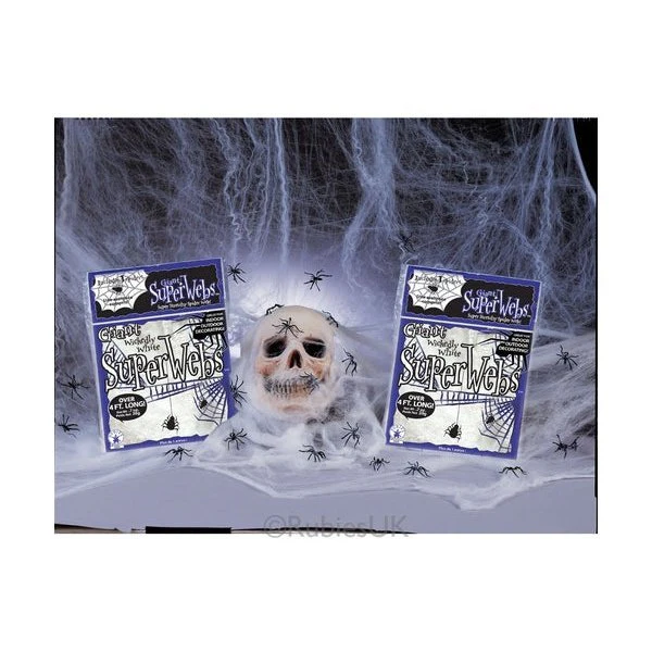 White Spider Webbing With Spiders - Image 2
