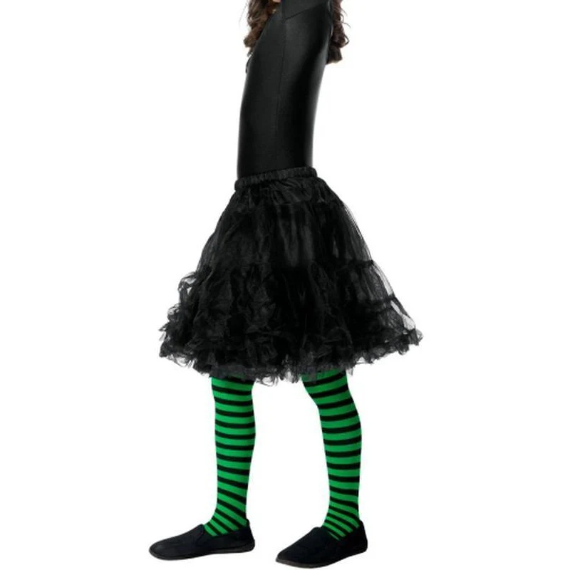 Wicked Witch Tights, Child - Green & Black