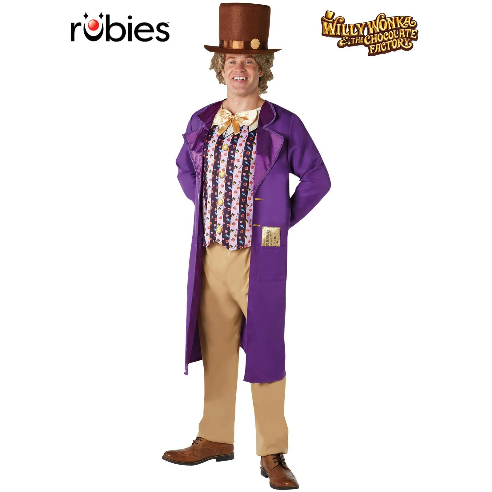 Willy Wonka Deluxe Costume Size Std