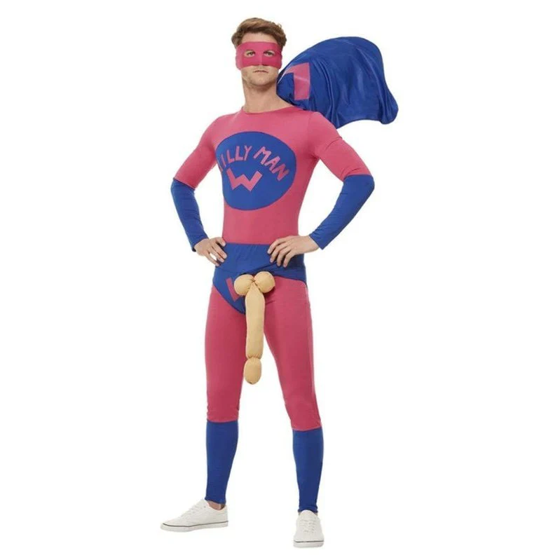 Willyman Superhero Costume, Pink & Blue - Image 2