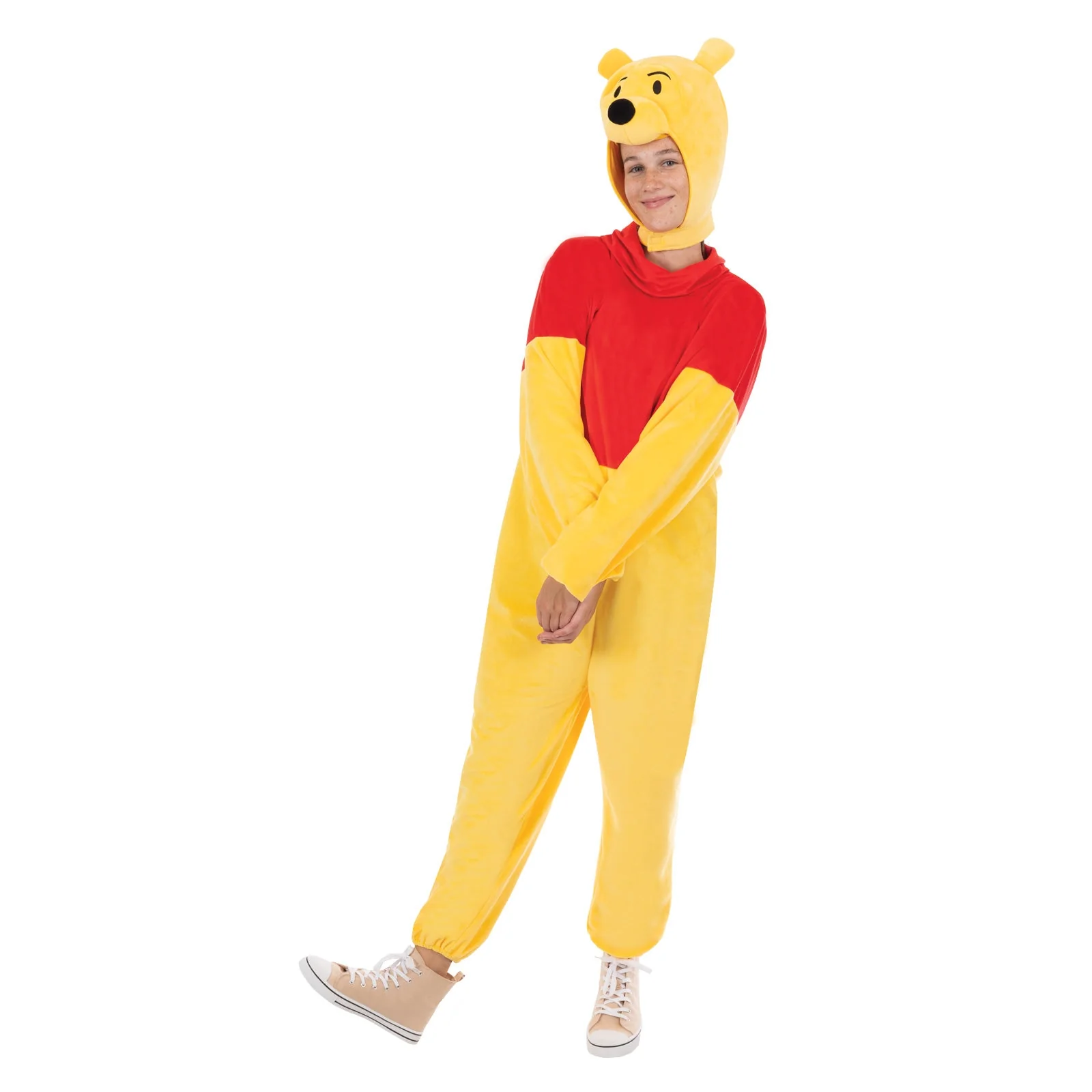 Winnie The Pooh Deluxe Onesie Costume-Adult - Image 2