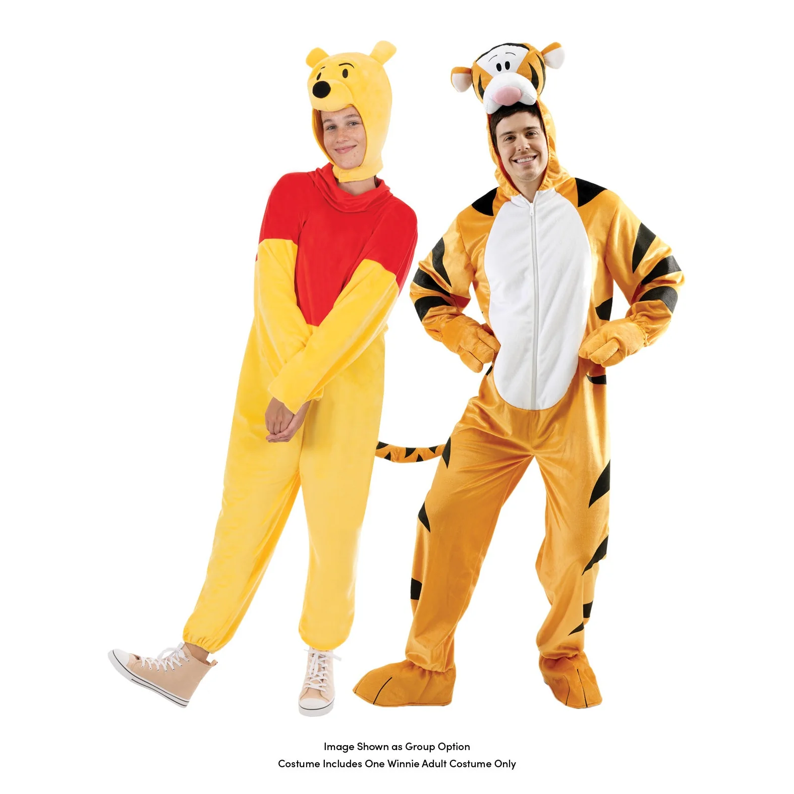 Winnie The Pooh Deluxe Onesie Costume-Adult - Image 3